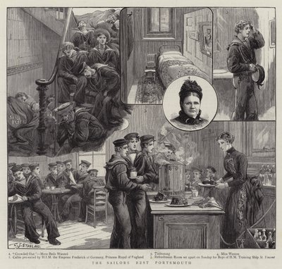 The Sailors Rest Portsmouth by Charles J. Staniland